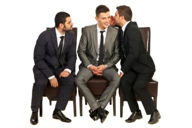 gossiping men